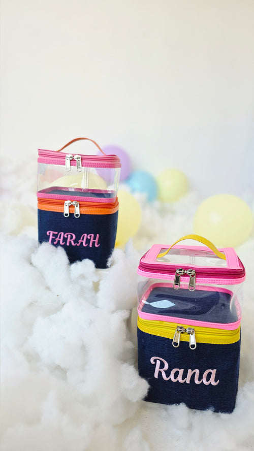 Multi bag (neon pink + yellow)