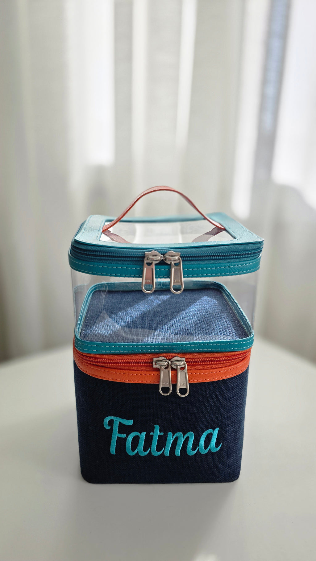 Multi bag (blue + orange)