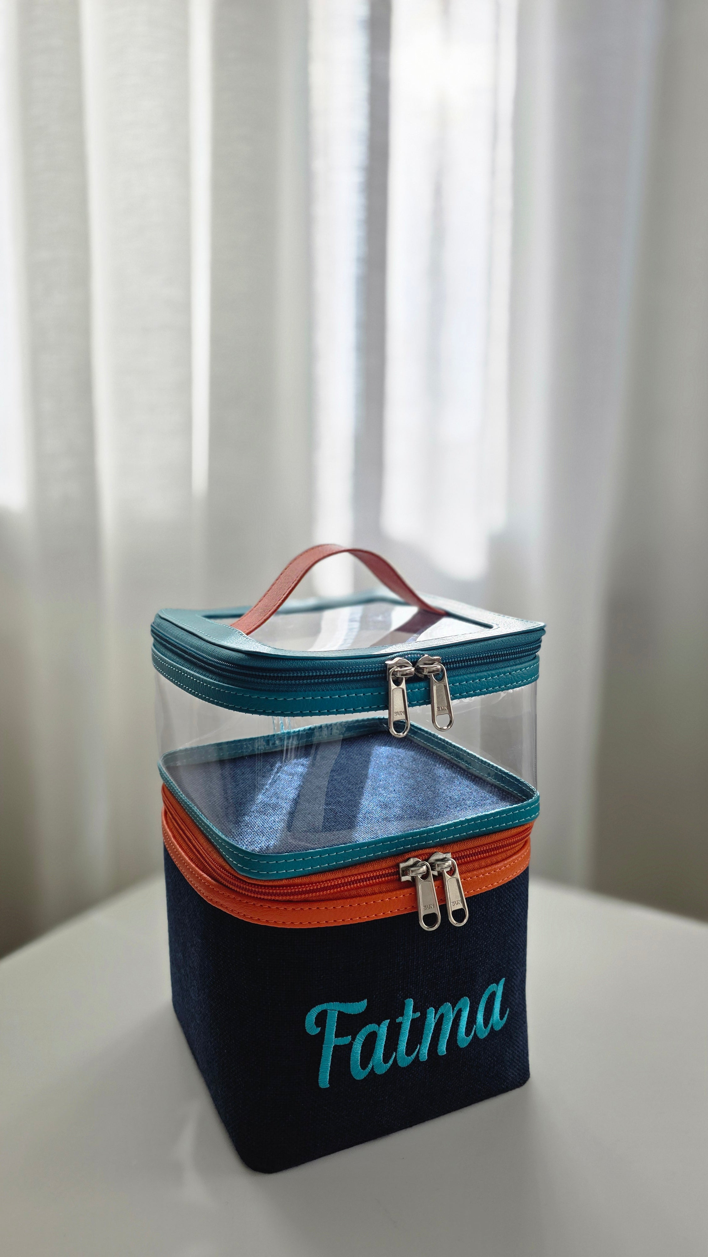 Multi bag (blue + orange)