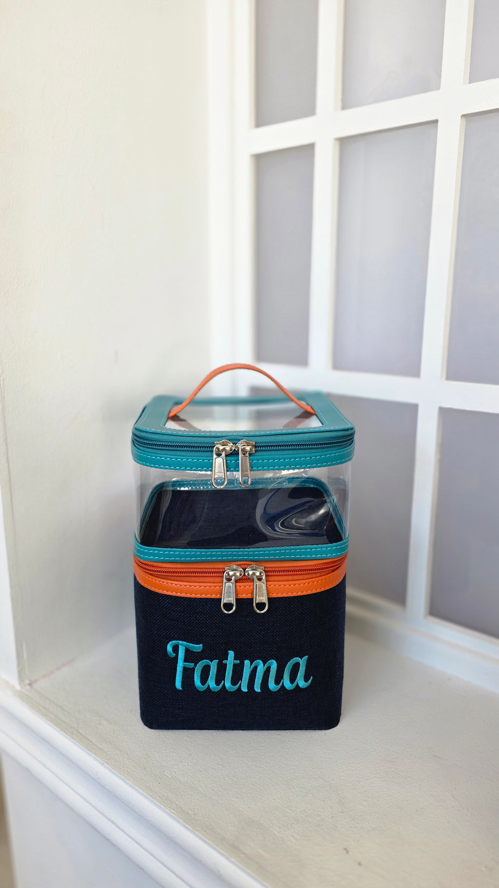 Multi bag (blue + orange)