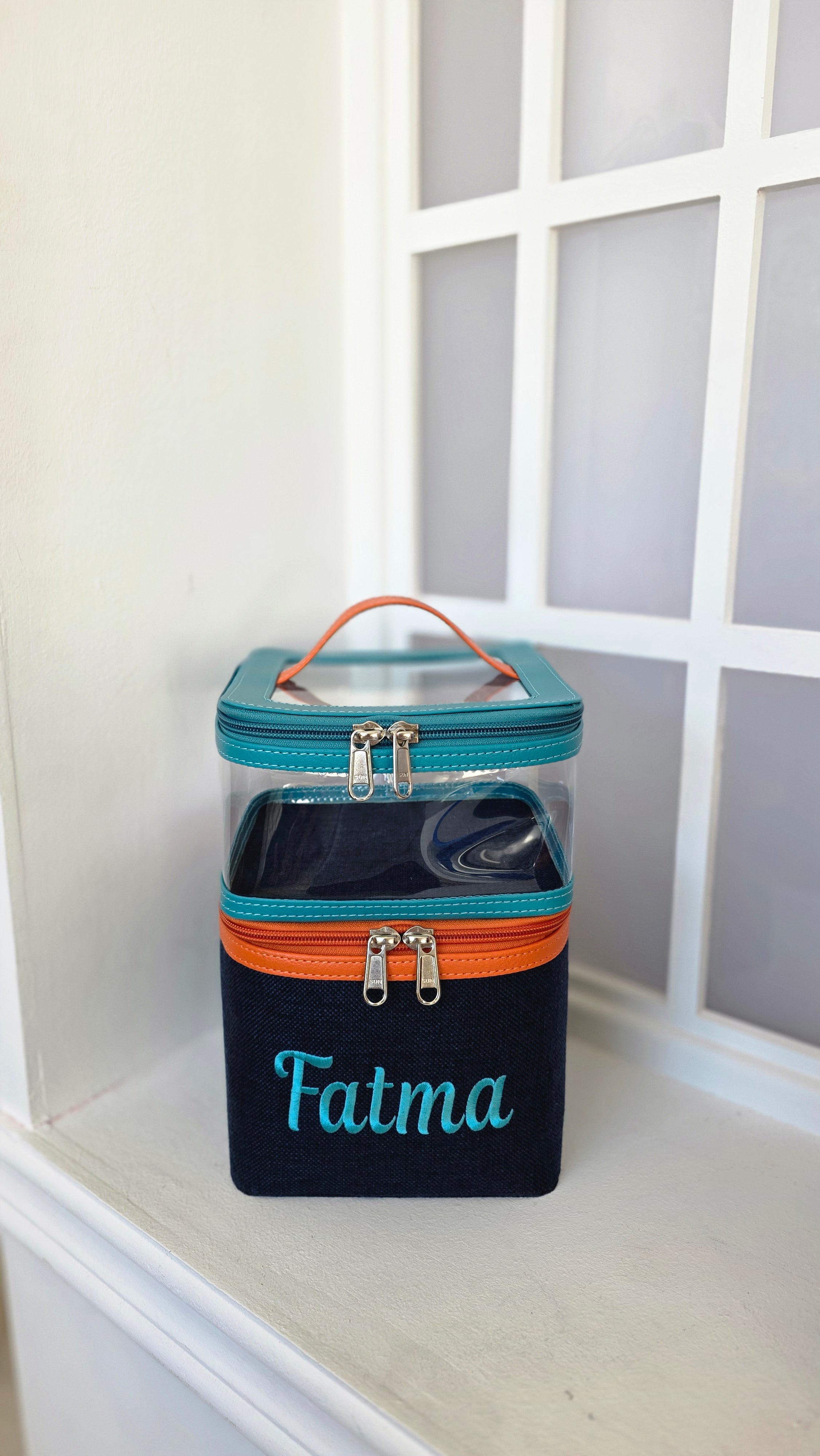 Multi bag (blue + orange)