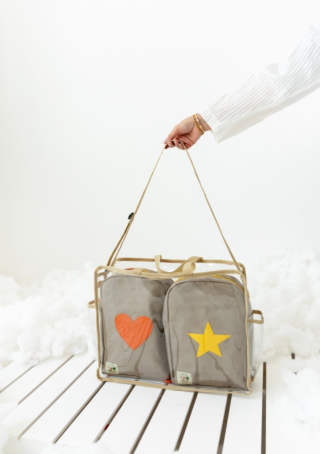 Trio bag (star + heart)