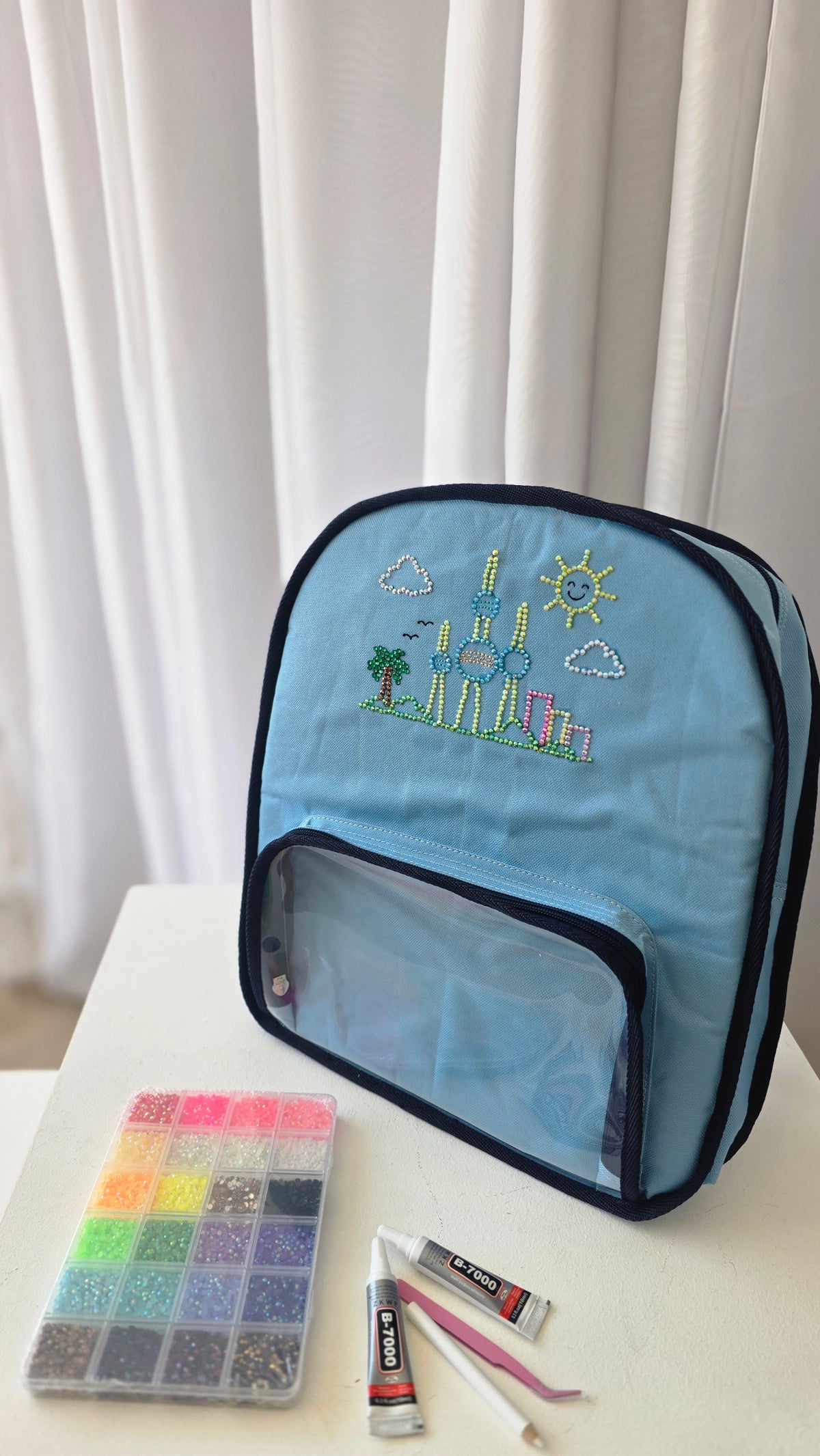 Bag + Bedazzling kit / BLUE+NAVY