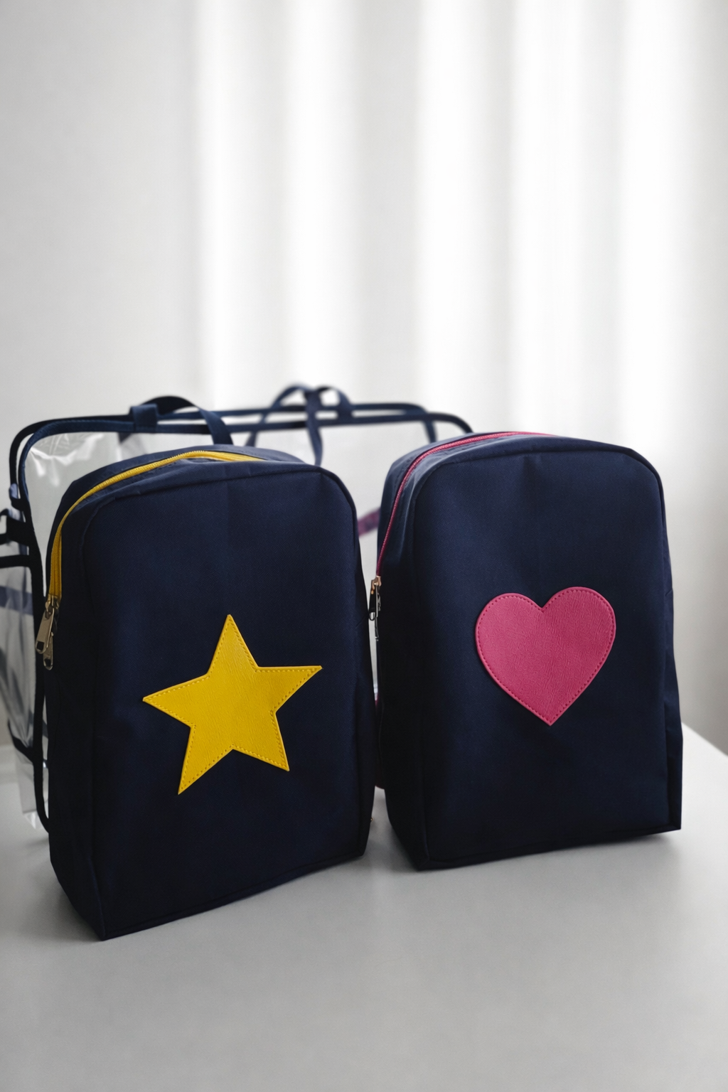 Trio bag (star + heart)