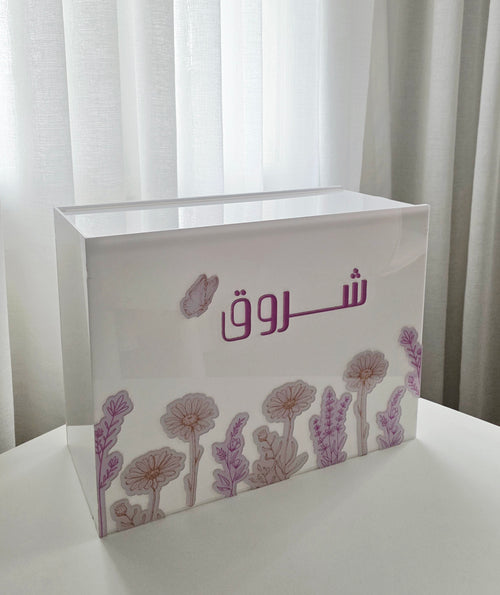 Acrylic box (flowers)